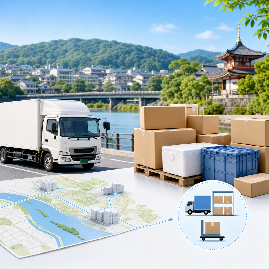 宇治市物流の小口配送を整える荷姿と便設計